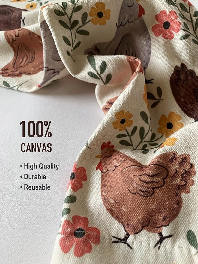 Hglian Plastic Bag Holder,Funny Chickens Grocery Bags Storage Organizer Keeper,Cute Farmhouse Kitchen Decor Gifts for Women Chicken Lover