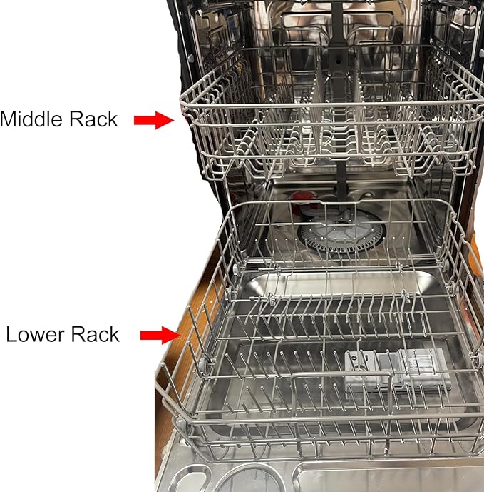 【2026 Next Generation】DD82-01074A Middle Rack Assembly OEM Replacement part Fit For Samsung Dishwasher Dishrack DW80R5061/DW80R5060/DW80K7050UG Series