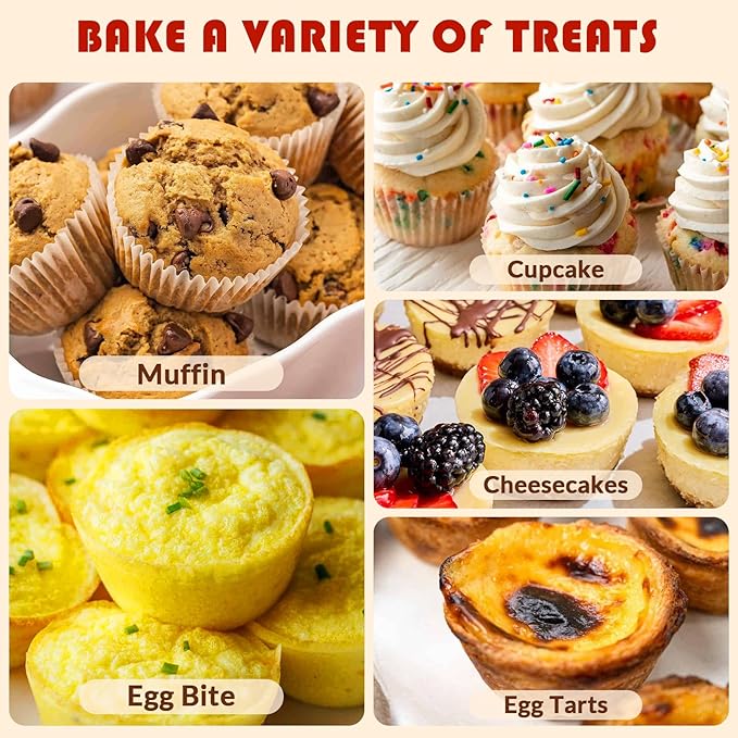HKNMTT Silicone Muffin Pan for Baking, Cupcake Egg bites Brownie Mold 12 Cup Regular Size, Oven Safe BPA Free kitchen Appliances 2 Pack