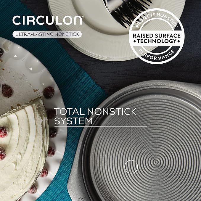 Circulon Loose Base Round Cake Tin, 22 x 22 x 9.5 cm