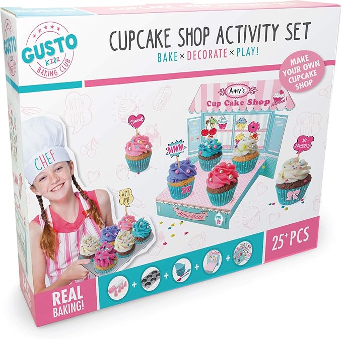 Gusto GD 18009 Bake, Decorate, Play Cupcake Shop Activity