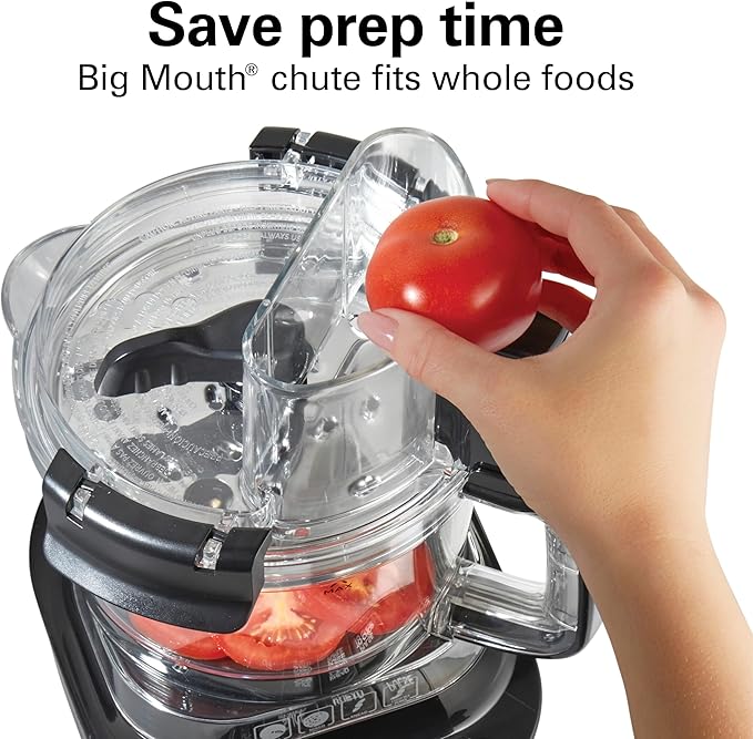 Hamilton Beach Stack & Snap Food Processor with Bowl Scraper, 10 Cup Capacity, Black, (Renewed) R70822