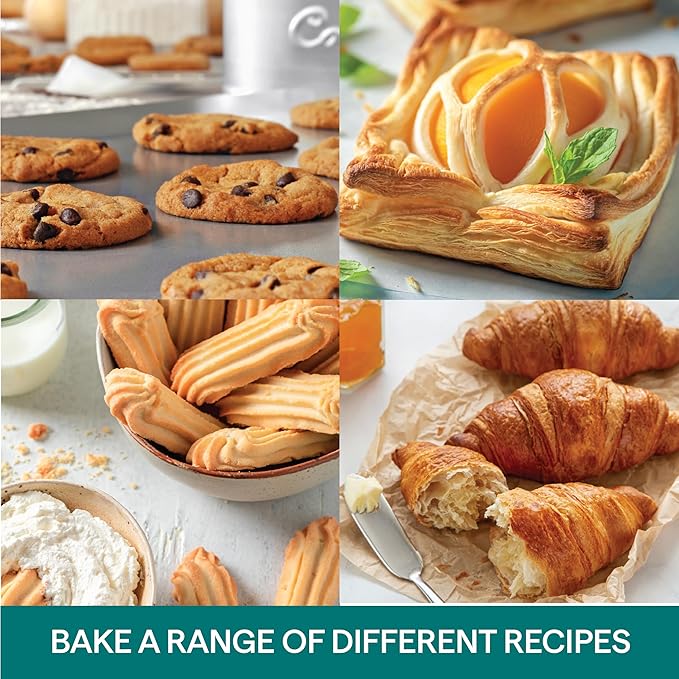 Baker's Secret Insulated Cookie Sheet Cookie Tray 13" x 9", Carbon Steel Insulation Double Wall, for Baking Roasting Cooking, Dishwasher Safe Home Baking Supplies Accessories (1x Insulated 13")