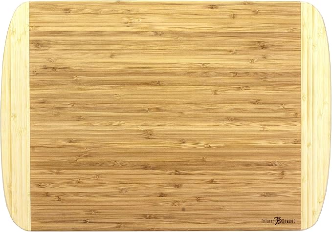 Totally Bamboo Kona Groove Bamboo Carving & Cutting Board, 18" x 12-1/2"
