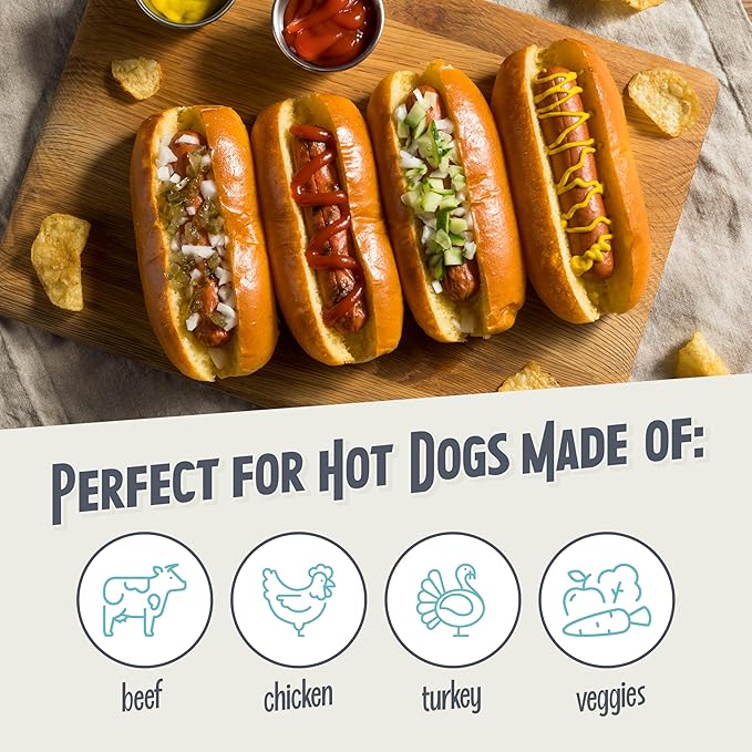 Nostalgia Pop-Up 2 Hot Dog and Bun Toaster With Mini Tongs, Works with Chicken, Turkey, Veggie Links, Sausages and Brats