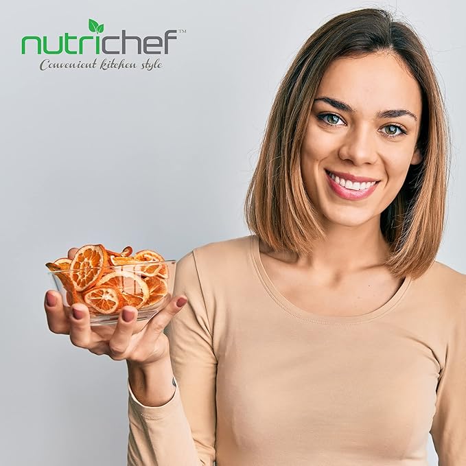 NutriChef AZPKFD14BK Food Dehydrator, Black