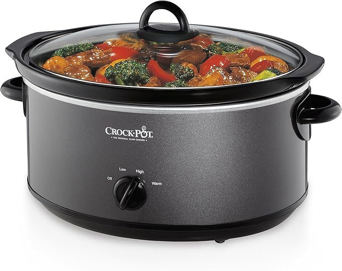 Crockpot SCV700-CH-BR Slow Cooker 7 quarts Charcoal