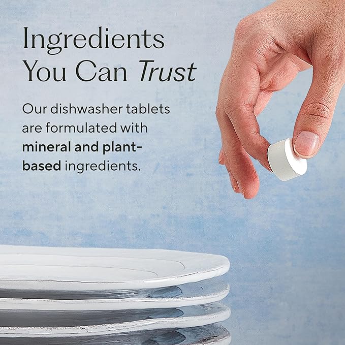 Branch Basics Dishwasher Tablets – 120 Ct | Plastic-Free, Fragrance-Free, Human-Safe | Delivers a Powerful Clean Without Harsh Chemicals (40 Count (Pack of 3))