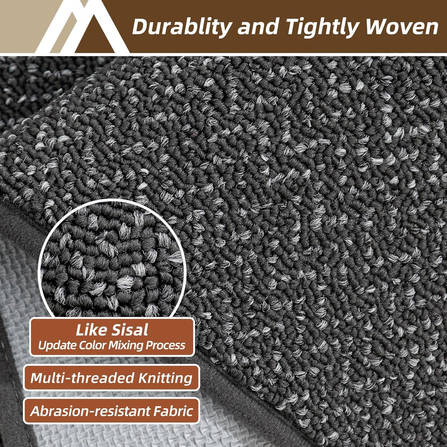 COSY HOMEER-Door-Mat 20" x 32" Non Slip Absorbent Entryway Rugs Dirt Trapper Doormats Washable Entrance Mats Low Pile Welcome Floor Mat for Front Back Door and Entry Mats,Dark Grey
